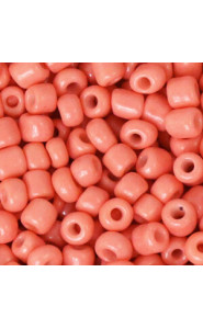 Seed beads 6/0 (4mm) Camelia peach